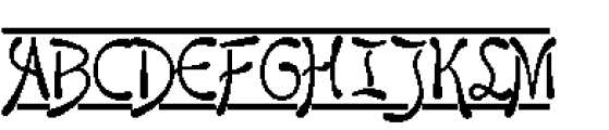 Mikado Monograms Frame Font UPPERCASE