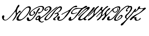 Military Scribe Font UPPERCASE