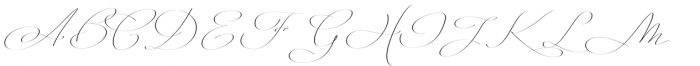 Mina Calligraphic Light Font UPPERCASE