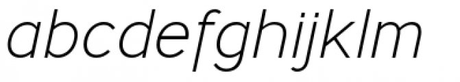 Ministry Pro B Extra Light Italic Font LOWERCASE