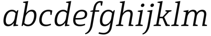 Mirantz Ext Light Italic Font LOWERCASE