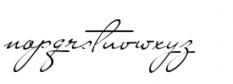 Miss Stanfort Font LOWERCASE