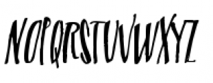 Misterall Font LOWERCASE