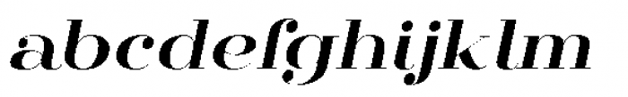 Mittwoch Black Italic Font LOWERCASE