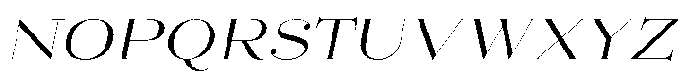 Mittwoch Regular Italic Font UPPERCASE