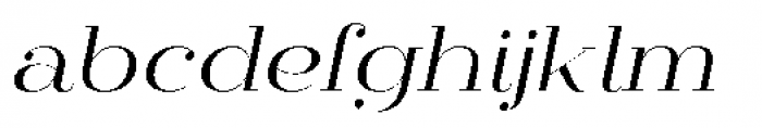 Mittwoch Regular Italic Font LOWERCASE