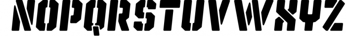 Midfield Stencil 3 Font UPPERCASE