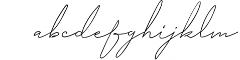 Milano Signature Script Font LOWERCASE