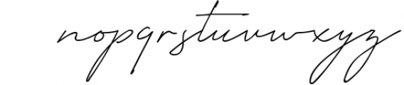 Milano Signature Script Font LOWERCASE