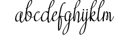Milky Butter - script handwritten font Font LOWERCASE