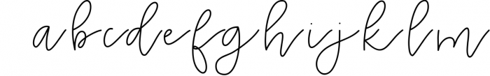 Mimosa - Handwritten Script Font 1 Font LOWERCASE