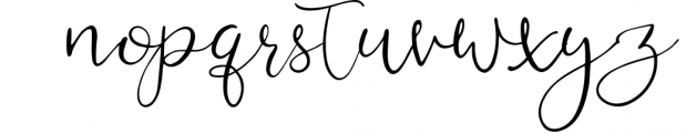 Miss Polly, romantic modern calligraphy script Font LOWERCASE