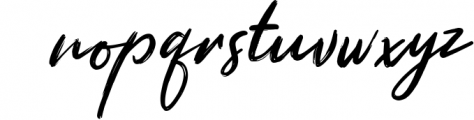 Misthique Signature Brush Font LOWERCASE
