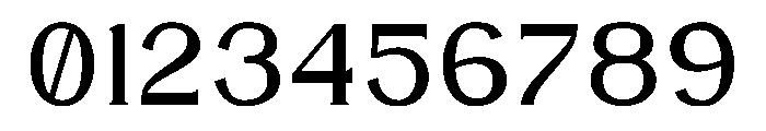 MIDELTANK Font OTHER CHARS