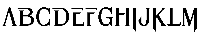 MIDELTANK Font UPPERCASE