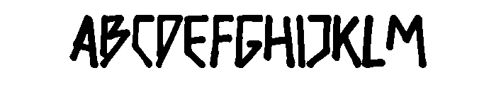 MINER Font UPPERCASE