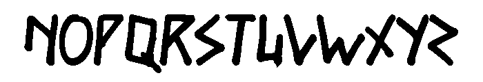 MINER Font UPPERCASE