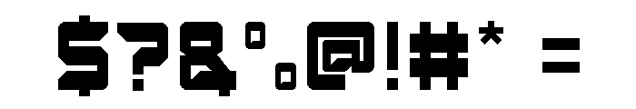 MINUTEMAN Font OTHER CHARS