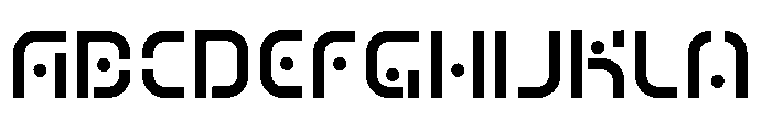 MIZU-Regular Font UPPERCASE