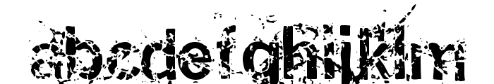 Miasm Outfection Font LOWERCASE