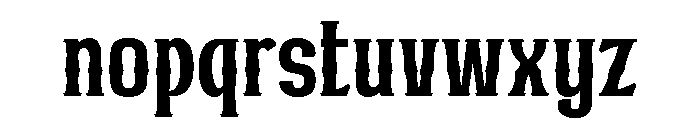 Mibunditrial Regular Font LOWERCASE