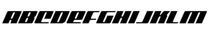 Michigan Condensed Super-Italic Font LOWERCASE
