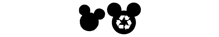 Mickey Ears Extra Font LOWERCASE
