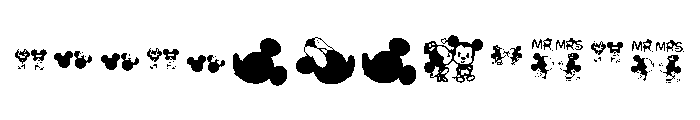 Mickey Love Regular Font UPPERCASE