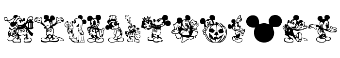 Mickey Mousebats Font UPPERCASE