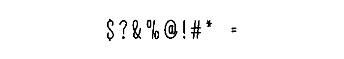Mickey Smile Font OTHER CHARS