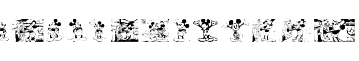 Mickey Vintage Font UPPERCASE