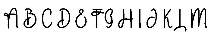 Mickey1 Font UPPERCASE
