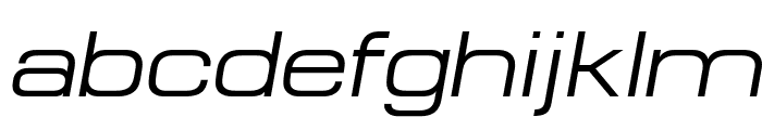MicroExtendFLF-Italic Font LOWERCASE