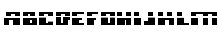 Micronian Expanded Laser Font LOWERCASE