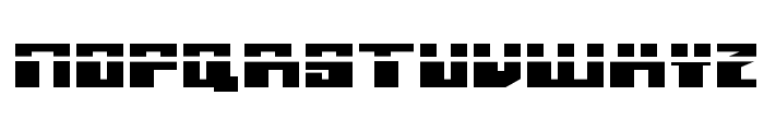 Micronian Expanded Laser Font LOWERCASE