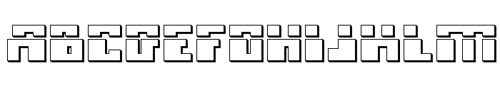 Micronian Laser 3D Font LOWERCASE