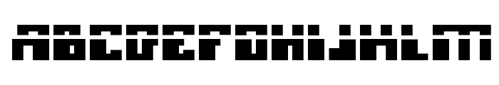 Micronian Laser Font UPPERCASE