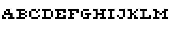 Microserif Font UPPERCASE
