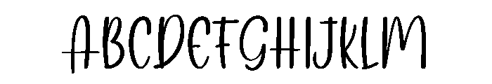 Midday Font UPPERCASE