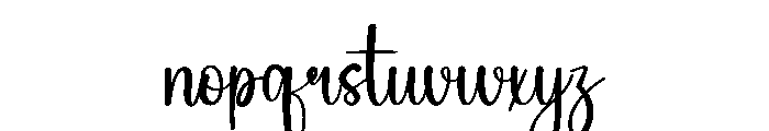 Midday Font LOWERCASE