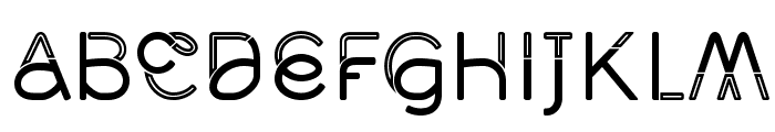 Middlecase Regular-Inline Font UPPERCASE