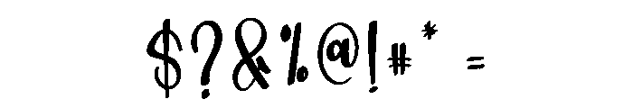 Middlelove Font OTHER CHARS