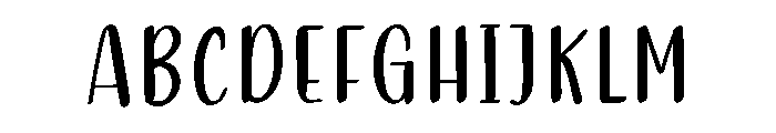 Middlelove Font UPPERCASE