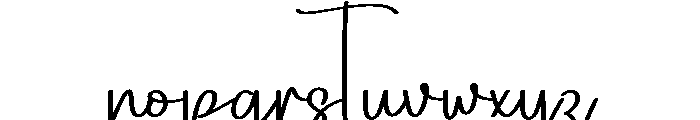 Midjourney Font LOWERCASE