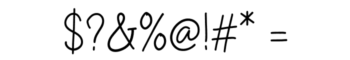 Midnight Cartoon Font OTHER CHARS