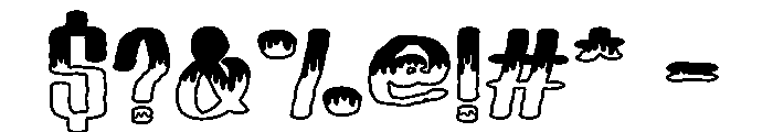 Midnight Munch Outline Regular Font OTHER CHARS