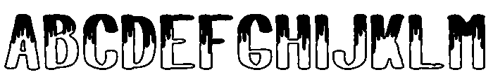 Midnight Munch Outline Regular Font UPPERCASE