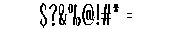 Midnight Photography Font OTHER CHARS