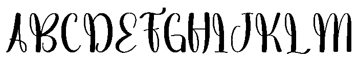 Midnight Photography Font UPPERCASE