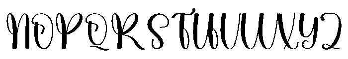 Midnight Photography Font UPPERCASE
